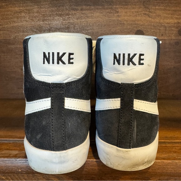 Nike Blazers Suede Black Size 8.5 - Picture 2 of 5